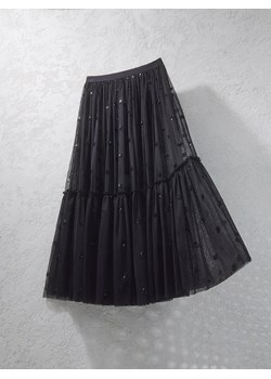 Reserved - Spódnica maxi z cekinami - czarny ze sklepu Reserved w kategorii Spódnice - zdjęcie 186012541