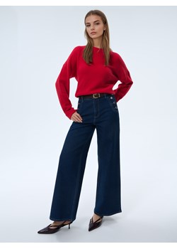 Mohito - Czerwony sweter basic - czerwony ze sklepu Mohito w kategorii Swetry damskie - zdjęcie 186013972