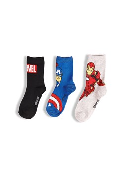GATE Zestaw 3 par skarpetek Avengers 23/26 ze sklepu gateshop w kategorii Skarpetki dziecięce - zdjęcie 186014643
