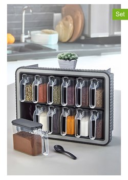 Violeta Home Pojemniki (13 szt.) w kolorze szarym - 34 x 24 x 14 cm ze sklepu Limango Polska w kategorii Pojemniki kuchenne - zdjęcie 186015303