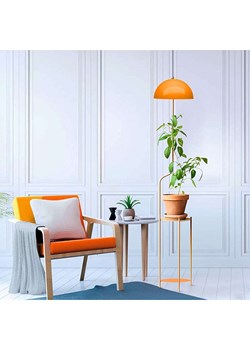 ABERTO DESIGN Lampa stojąca w kolorze pomarańczowym - wys. 140 cm ze sklepu Limango Polska w kategorii Oświetlenie - zdjęcie 186015343
