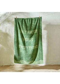 BELLA MAISON Ręcznik plażowy &quot;Salt Water&quot; w kolorze zielonym - 150 x 90 cm ze sklepu Limango Polska w kategorii Ręczniki - zdjęcie 186015623