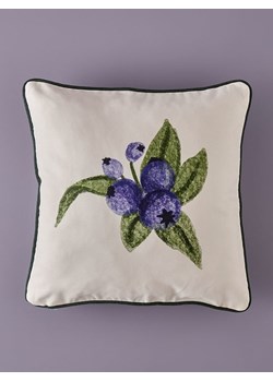 BELLA MAISON Poszewka &quot;Blueberry&quot; w kolorze kremowo-granatowym na poduszkę - 45 x 45 cm ze sklepu Limango Polska w kategorii Poduszki dekoracyjne - zdjęcie 186015632