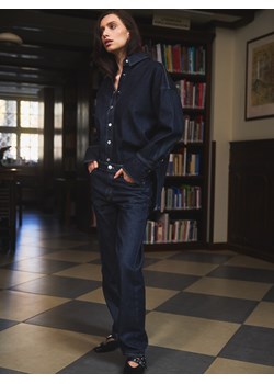 Reserved - Jeansy straight leg - granatowy ze sklepu Reserved w kategorii Jeansy damskie - zdjęcie 186023941