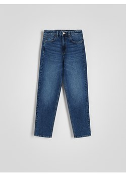 Reserved - Jeansy mom fit slim - granatowy - id: YT196-59J - marki Reserved - 186027434 Reserved - Jeansy mom fit slim - granatowy ze sklepu Reserved w kategorii Jeansy damskie - zdjęcie 186027434
