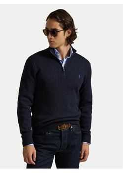 Polo Ralph Lauren Sweter 710979101001 Granatowy Regular Fit ze sklepu MODIVO w kategorii Swetry męskie - zdjęcie 186028701