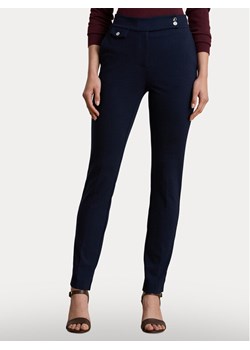 LAUREN RALPH LAUREN Spodnie materiałowe 200980023002 Granatowy Straight Fit ze sklepu MODIVO w kategorii Spodnie damskie - zdjęcie 186028714