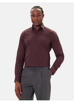 Calvin Klein Koszula Essentials LV019EU037 Bordowy Slim Fit ze sklepu MODIVO w kategorii Koszule męskie - zdjęcie 186028790
