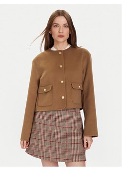 Tommy Hilfiger Kurtka przejściowa WW0WW47446 Beżowy Regular Fit ze sklepu MODIVO w kategorii Kurtki damskie - zdjęcie 186028803