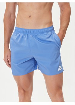 adidas Szorty kąpielowe JX2670 Błękitny Regular Fit ze sklepu MODIVO w kategorii Kąpielówki - zdjęcie 186028844