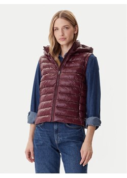 Tommy Hilfiger Bezrękawnik WW0WW47352 Bordowy Slim Fit ze sklepu MODIVO w kategorii Kamizelki damskie - zdjęcie 186028903