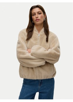 Vero Moda Futro Sonjaliga 10331291 Beżowy Regular Fit ze sklepu MODIVO w kategorii Futra damskie - zdjęcie 186028911