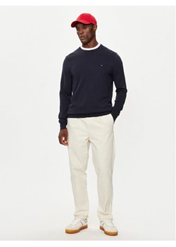 Tommy Hilfiger Sweter MW0MW14748 Granatowy Regular Fit ze sklepu MODIVO w kategorii Swetry męskie - zdjęcie 186028941