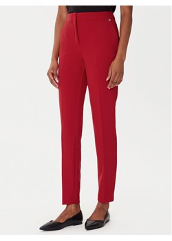 HUGO Spodnie materiałowe Hagonia-1 50539991 Czerwony Slim Fit ze sklepu MODIVO w kategorii Spodnie damskie - zdjęcie 186029041