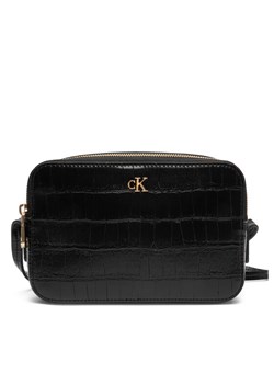 Calvin Klein Torebka Ck Croc Camera Bag LV04F3285G Czarny ze sklepu MODIVO w kategorii Listonoszki - zdjęcie 186029093