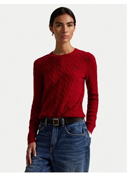Polo Ralph Lauren Sweter 211971865013 Czerwony Slim Fit ze sklepu MODIVO w kategorii Swetry damskie - zdjęcie 186029120