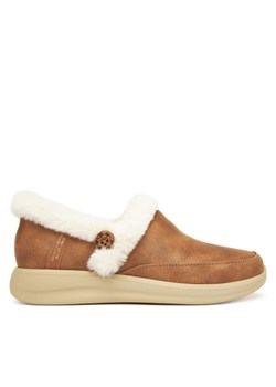 Skechers Kapcie Cozy Escape 168114/CSNT Brązowy ze sklepu MODIVO w kategorii Kapcie damskie - zdjęcie 186029161