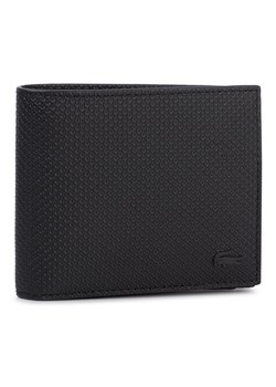 Lacoste Portfel Billfold Zip Case NH2826CE Czarny ze sklepu MODIVO w kategorii Portfele męskie - zdjęcie 186029284