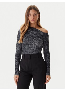 Guess Bluzka W5BP08 K1492 Szary Slim Fit ze sklepu MODIVO w kategorii Bluzki damskie - zdjęcie 186029350