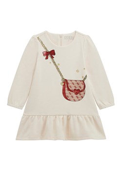 Guess Sukienka dzianinowa K5BK21 KAD74 Écru Regular Fit ze sklepu MODIVO w kategorii Sukienki dziewczęce - zdjęcie 186029433