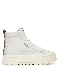 Tommy Jeans Sneakersy Tjw Vulc Flatform Leopard EN0EN02858 Biały ze sklepu MODIVO w kategorii Buty sportowe damskie - zdjęcie 186029522