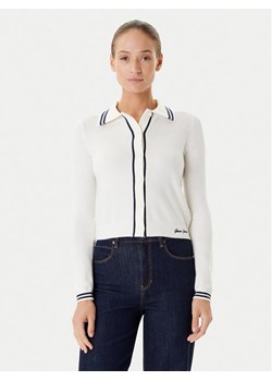 Guess Jeans Kardigan W5YR32 Z3HO2 Écru Regular Fit ze sklepu MODIVO w kategorii Swetry damskie - zdjęcie 186029541