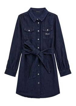 Guess Sukienka jeansowa J5BK22 D4EU0 Granatowy Regular Fit ze sklepu MODIVO w kategorii Sukienki dziewczęce - zdjęcie 186029711