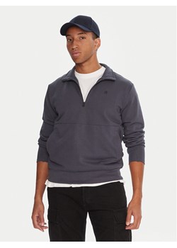 G-Star Raw Bluza Nifous Half Zip D26305-D566 Granatowy Regular Fit ze sklepu MODIVO w kategorii Bluzy męskie - zdjęcie 186029730