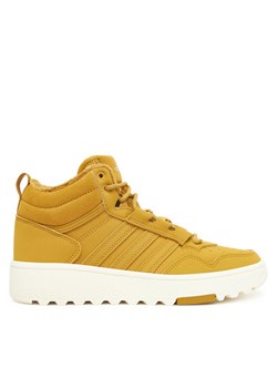 adidas Sneakersy Hoops 4.0 Mid JQ5365 Żółty ze sklepu MODIVO w kategorii Buty sportowe dziecięce - zdjęcie 186029732