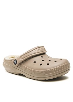 Crocs Klapki Crocs Classic Lined Clog 203591 Beżowy ze sklepu MODIVO w kategorii Klapki męskie - zdjęcie 186029772