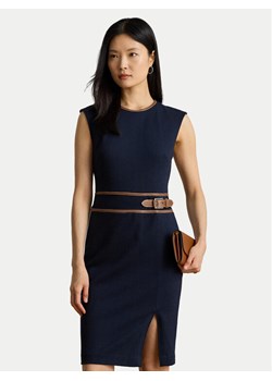 LAUREN RALPH LAUREN Sukienka koktajlowa 200980040001 Granatowy Slim Fit ze sklepu MODIVO w kategorii Sukienki - zdjęcie 186030041