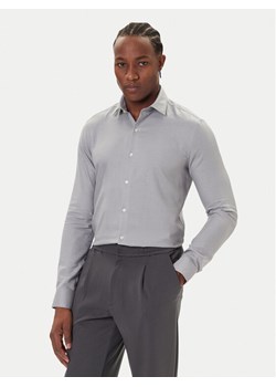 Calvin Klein Koszula LV019EU066 Szary Slim Fit ze sklepu MODIVO w kategorii Koszule męskie - zdjęcie 186030072