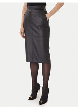 Elisabetta Franchi Spódnica z imitacji skóry GO-145-57E2 Czarny Regular Fit ze sklepu MODIVO w kategorii Spódnice - zdjęcie 186030214