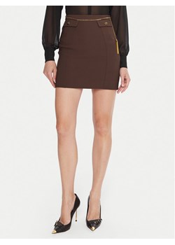 Elisabetta Franchi Spódnica mini GO-148-57E2-V380 Brązowy Slim Fit ze sklepu MODIVO w kategorii Spódnice - zdjęcie 186030331
