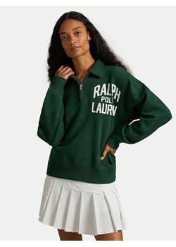 Polo Ralph Lauren Bluza 211971753003 Zielony Relaxed Fit ze sklepu MODIVO w kategorii Bluzy damskie - zdjęcie 186030394