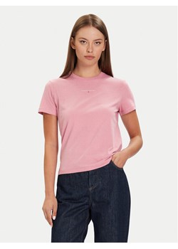 Tommy Jeans T-Shirt Linear DW0DW21964 Różowy Regular Fit - id: 0000305374318 - marki Tommy Jeans - 186030504 Tommy Jeans T-Shirt Linear DW0DW21964 Różowy Regular Fit ze sklepu MODIVO w kategorii Bluzki damskie - zdjęcie 186030504