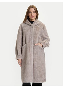 Rinascimento Futro CFC0122225003 Szary Regular Fit ze sklepu MODIVO w kategorii Płaszcze damskie - zdjęcie 186030564