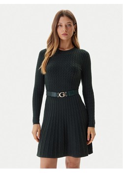 Guess Sukienka dzianinowa W5BK68 Z2YJ2 Zielony Slim Fit ze sklepu MODIVO w kategorii Sukienki - zdjęcie 186030781