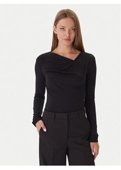 Patrizia Pepe Bluzka 2M4479/J337-K103 Czarny Regular Fit ze sklepu MODIVO w kategorii Bluzki damskie - zdjęcie 186030802