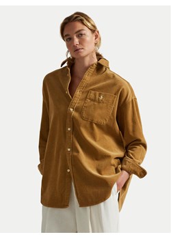Polo Ralph Lauren Koszula 211971525001 Brązowy Oversize ze sklepu MODIVO w kategorii Koszule damskie - zdjęcie 186030832