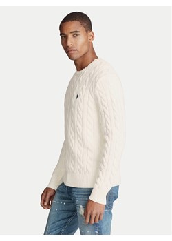 Polo Ralph Lauren Sweter 710775885024 Écru Regular Fit ze sklepu MODIVO w kategorii Swetry męskie - zdjęcie 186030853