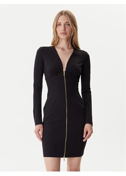Just Cavalli Sukienka dzianinowa 79PAO937 J0092 Czarny Slim Fit ze sklepu MODIVO w kategorii Sukienki - zdjęcie 186030903