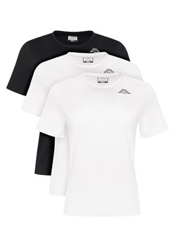 Kappa Komplet 3 t-shirtów Logo Sylvie 38277LW Czarny Regular Fit ze sklepu MODIVO w kategorii Bluzki damskie - zdjęcie 186030934
