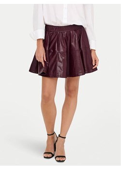 ONLY Spódnica z imitacji skóry Jacky 15355512 Fioletowy Regular Fit ze sklepu MODIVO w kategorii Spódnice - zdjęcie 186030991