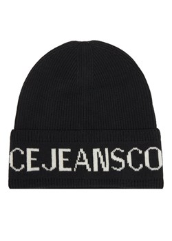 Versace Jeans Couture Czapka Big Beanie 79YAZK40 Czarny ze sklepu MODIVO w kategorii Czapki zimowe damskie - zdjęcie 186031222