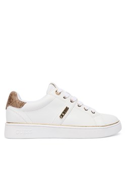 Guess Sneakersy FLFBTZ ELE12 Biały ze sklepu MODIVO w kategorii Buty sportowe damskie - zdjęcie 186031263