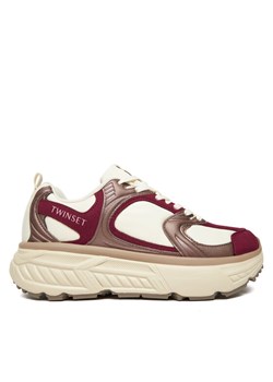 TWINSET Sneakersy 252TCP01C Bordowy ze sklepu MODIVO w kategorii Buty sportowe damskie - zdjęcie 186031330