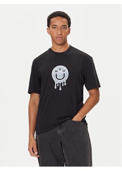 HUGO T-Shirt Nedirix 50549162 Czarny Regular Fit ze sklepu MODIVO w kategorii T-shirty męskie - zdjęcie 186031423
