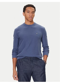 United Colors Of Benetton Sweter 1V4KU10AF Granatowy Regular Fit - id: 0000305243997 - marki United Colors Of Benetton - 186031444 United Colors Of Benetton Sweter 1V4KU10AF Granatowy Regular Fit ze sklepu MODIVO w kategorii Swetry męskie - zdjęcie 186031444