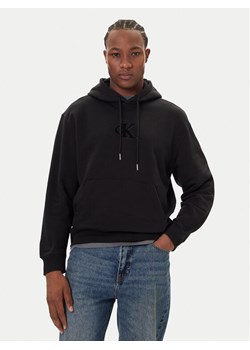 Calvin Klein Jeans Bluza LV04RD250G Czarny Regular Fit ze sklepu MODIVO w kategorii Bluzy męskie - zdjęcie 186031541